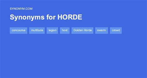 antonyms of hordes|another word for horde.